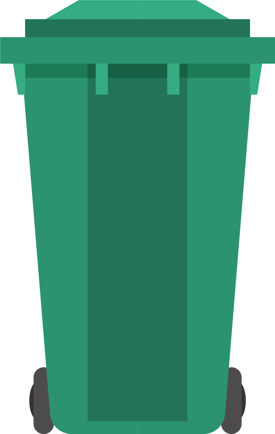 Groene rolcontainer